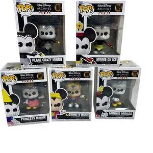 Funko POP Walt Disney Archives - Minnie‎ Mouse 1108 - 1112 Full Collection